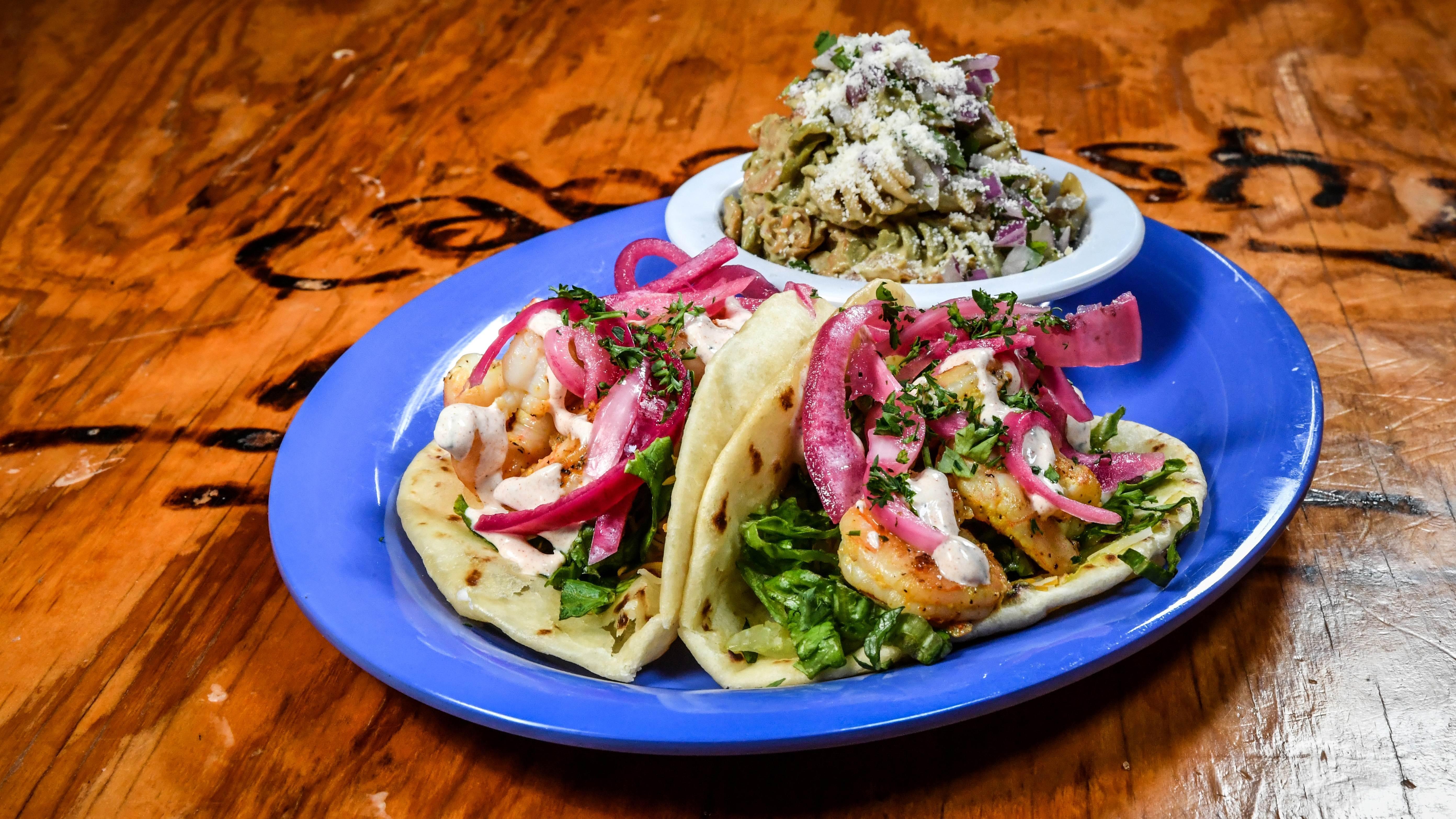 A La Lemon Grilled Shrimp Taco from Cabo Fish Taco Baja Seagrill