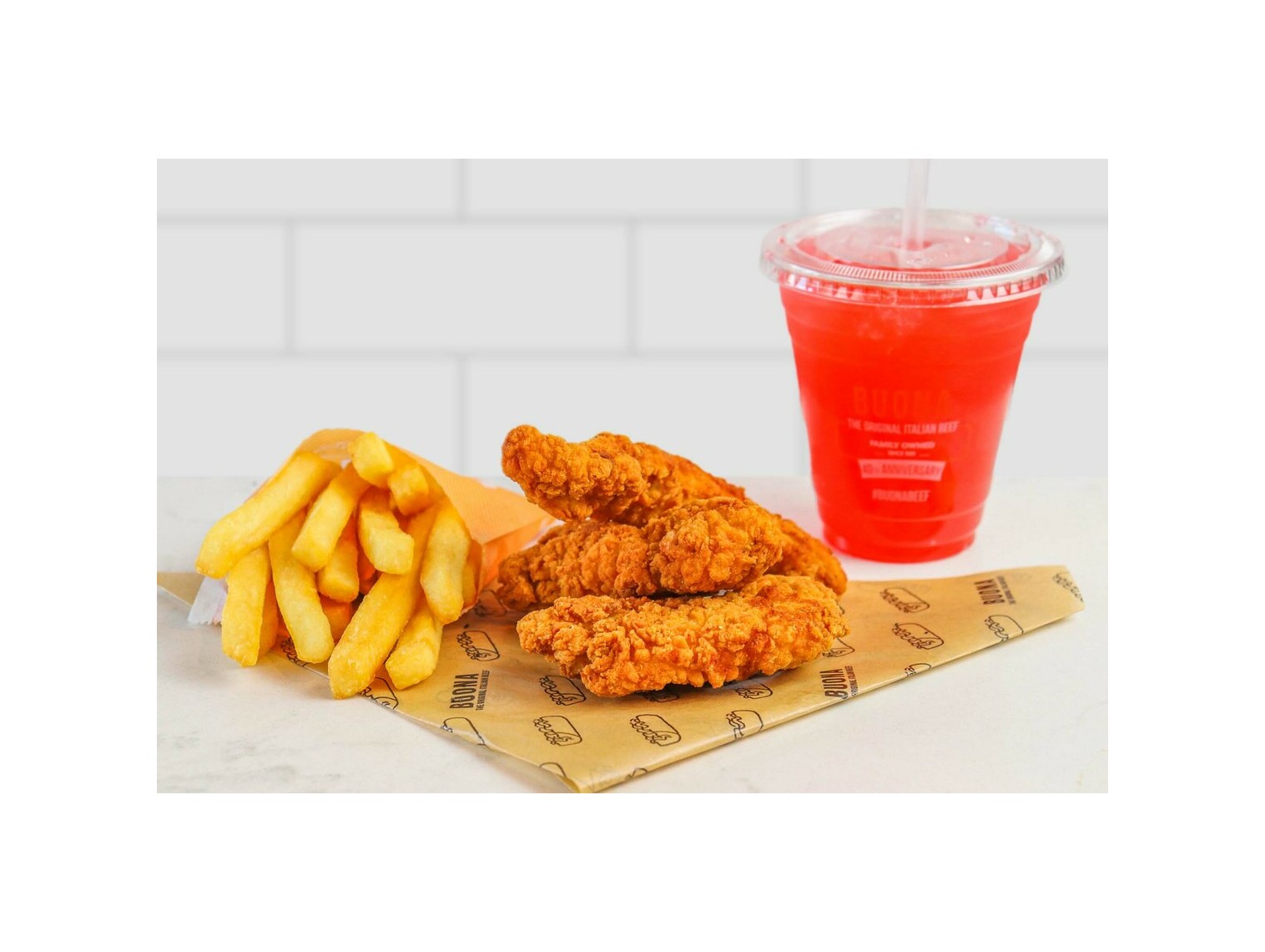 Order Kid’s All-Natural Chicken Tenders food online from Buona Beef store, Bolingbrook on bringmethat.com