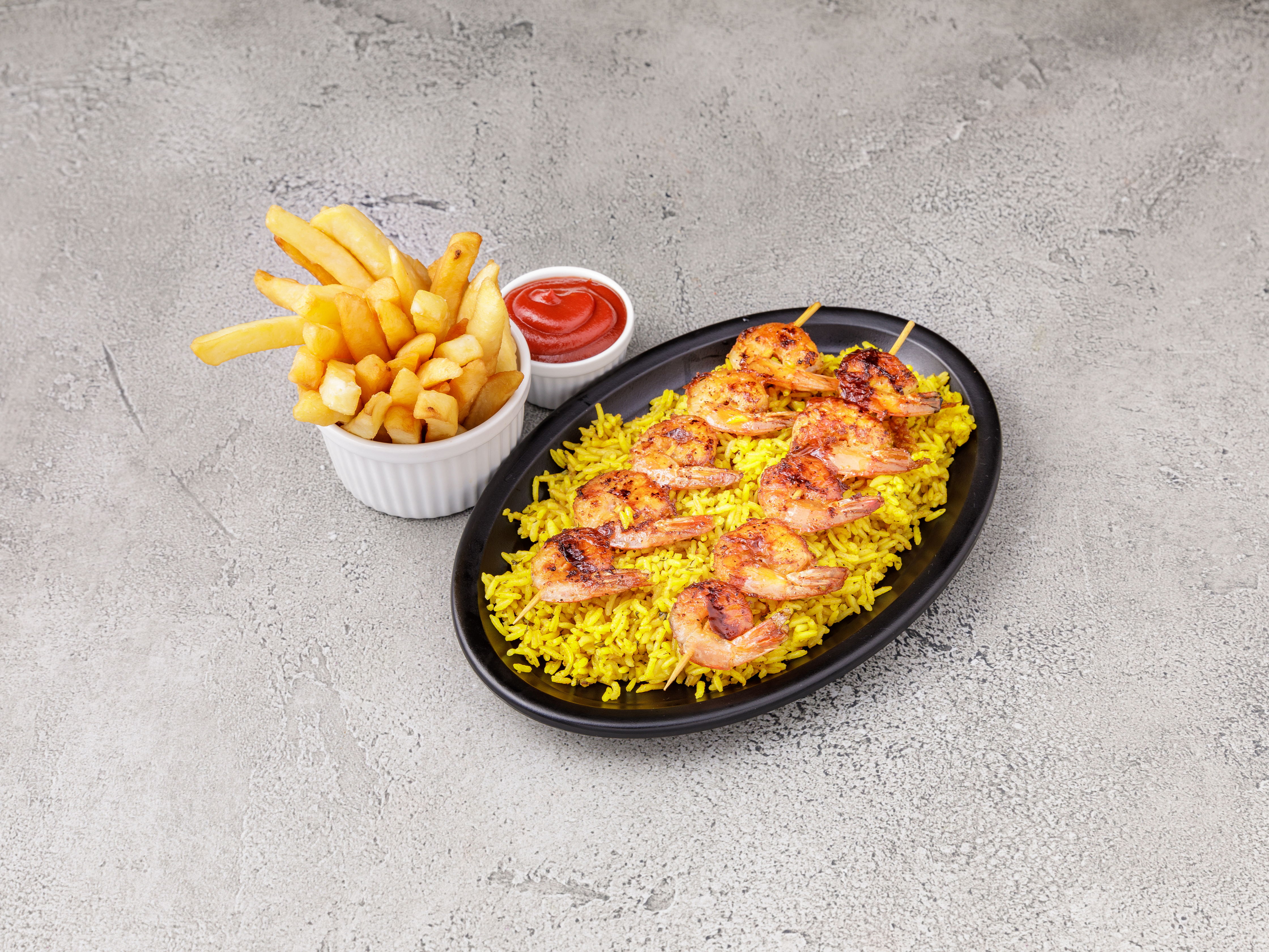Order 10 Pieces Grilled Shrimp Combo food online from America's Best Wings store, Glen Burnie on bringmethat.com