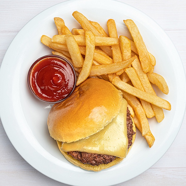 Order Junior Cheeseburger food online from Hurricane Grill & Wings store, Syosset on bringmethat.com