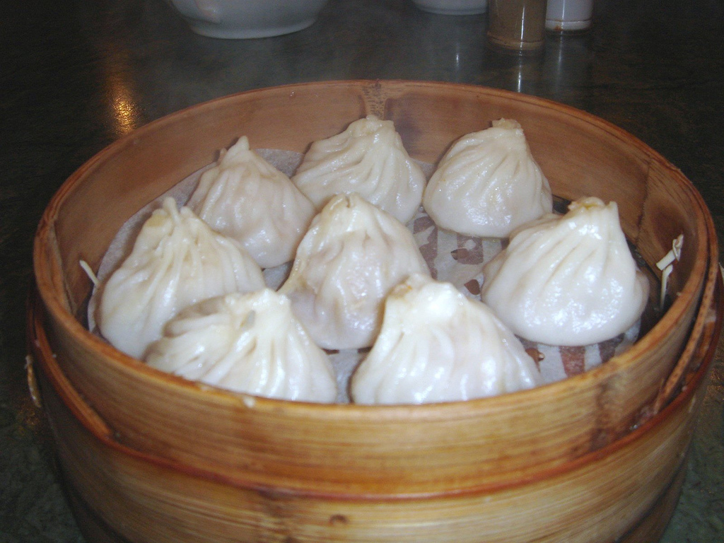 Order A6. Pork Soup Dumpling food online from Shu Han Ju Chinese Restaurant store, New York on bringmethat.com