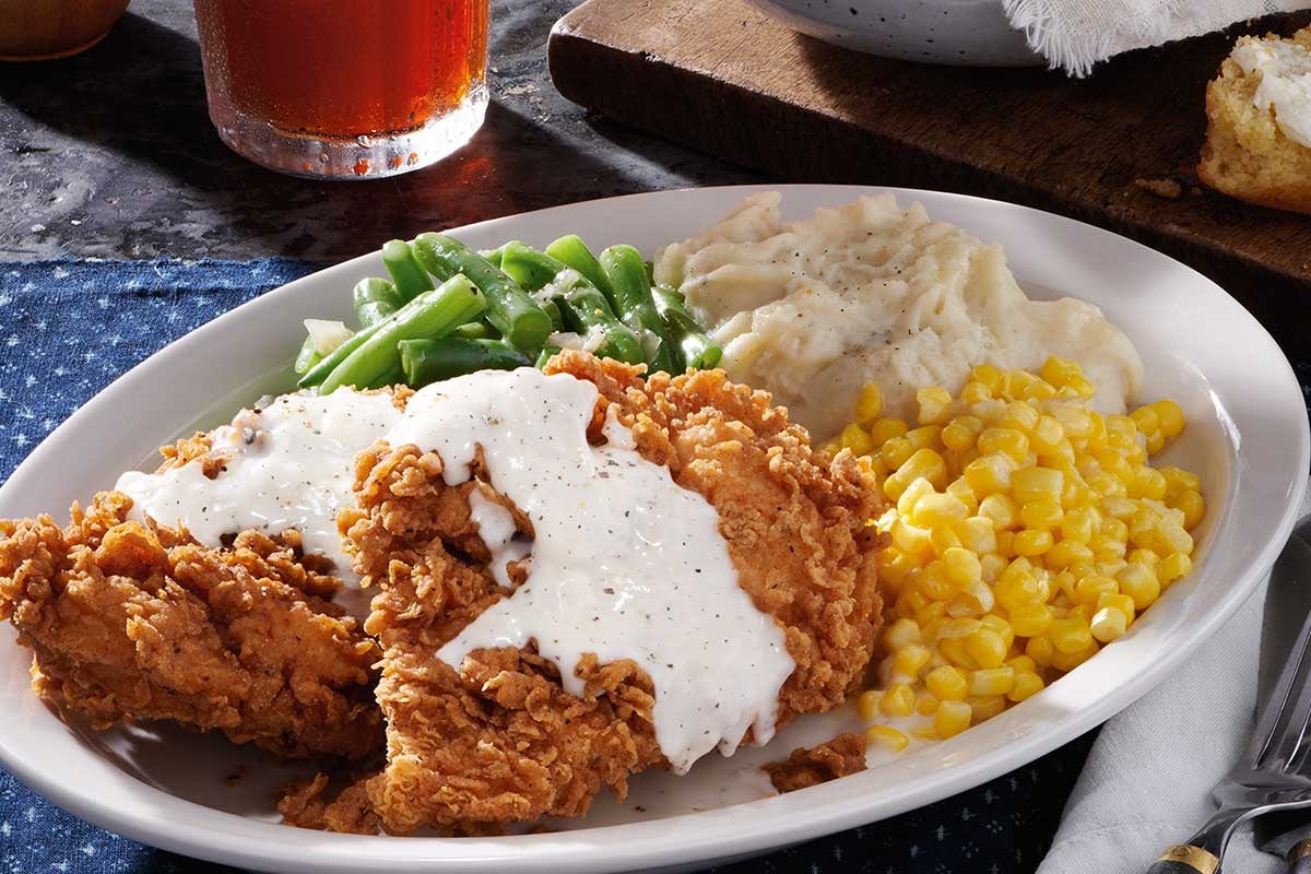 Order Chicken Fried Chicken food online from Cracker Barrel store, Rochester on bringmethat.com