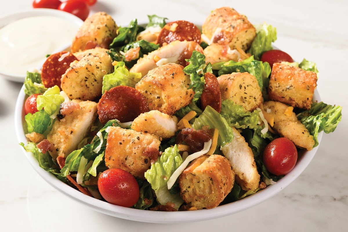Order Crispy Chicken Bacon Ranch Salad food online from Fazoli store, Atlanta on bringmethat.com