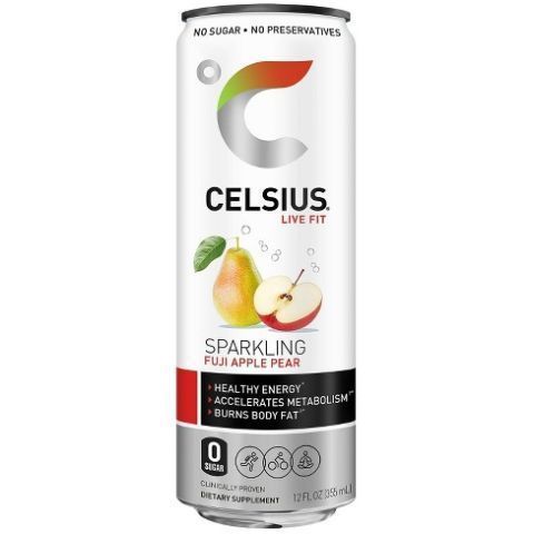 Order Celsius Sparkling Fuji Apple Pear 12oz food online from 7-Eleven store, Wakefield on bringmethat.com