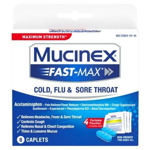 Order Mucinex Fast-Max 8 Count food online from 7-Eleven store, Natick on bringmethat.com