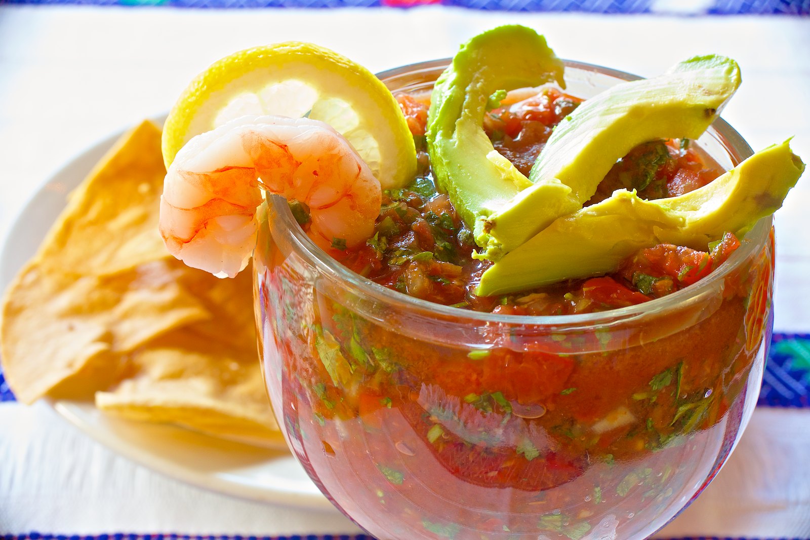 Order Mexican Shrimp Cocktail food online from La Cucaracha Mexican Restaurante store, Saint Paul on bringmethat.com