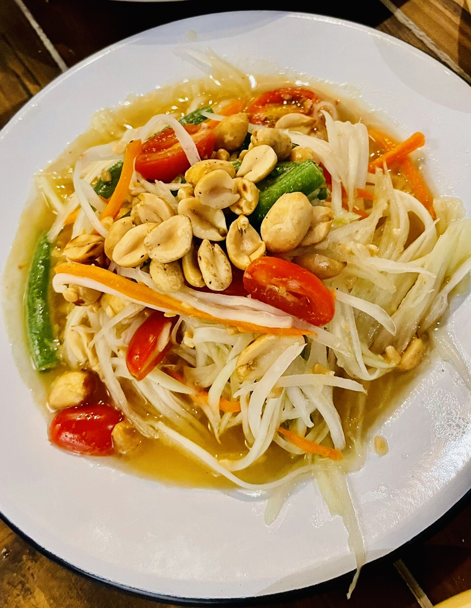Order Som Tum Salad (Julienne) food online from Be More Thai store, Baltimore on bringmethat.com