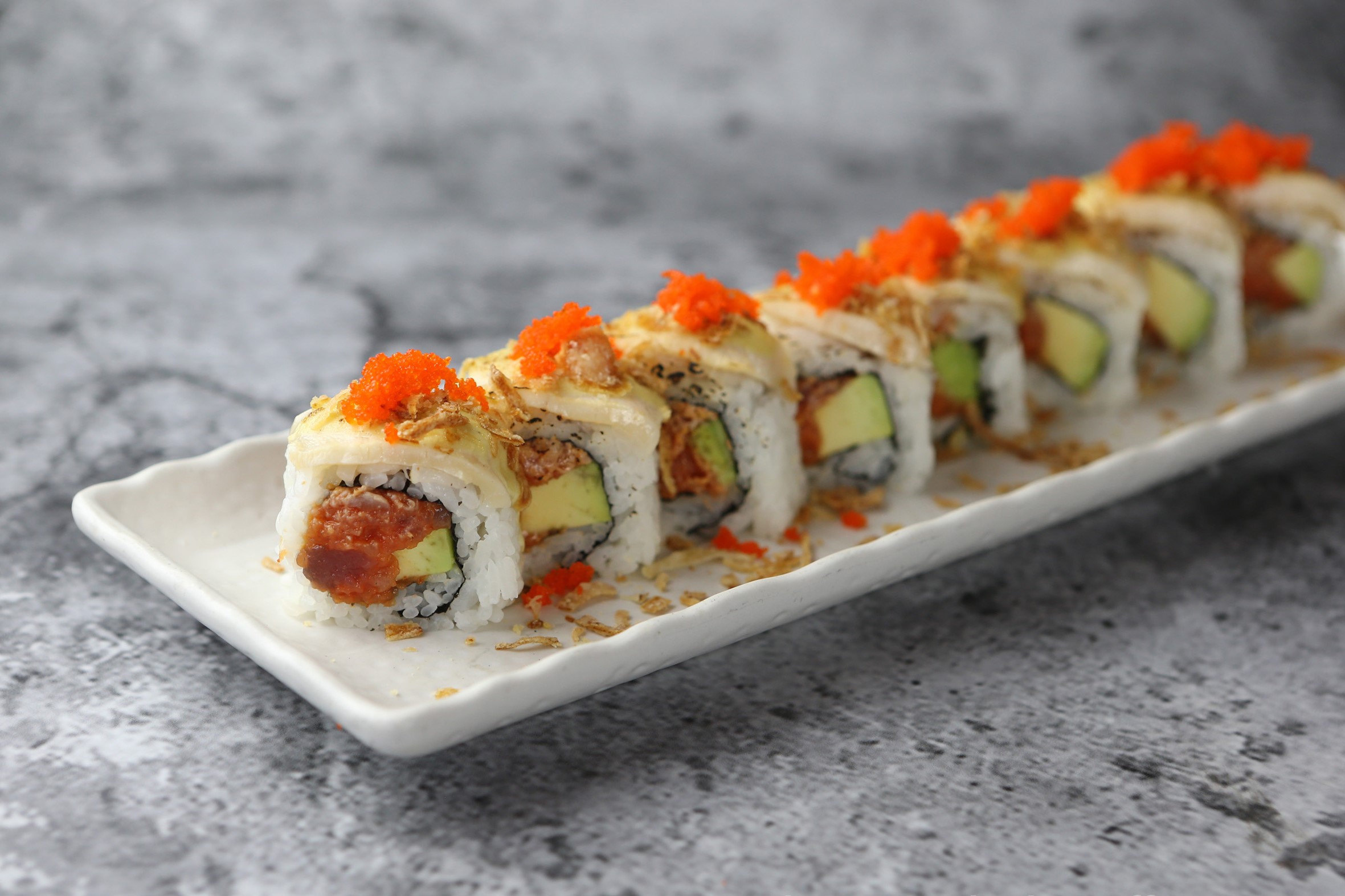 Order Angry Fish Roll food online from Zen Bistro store, Millbrae on bringmethat.com