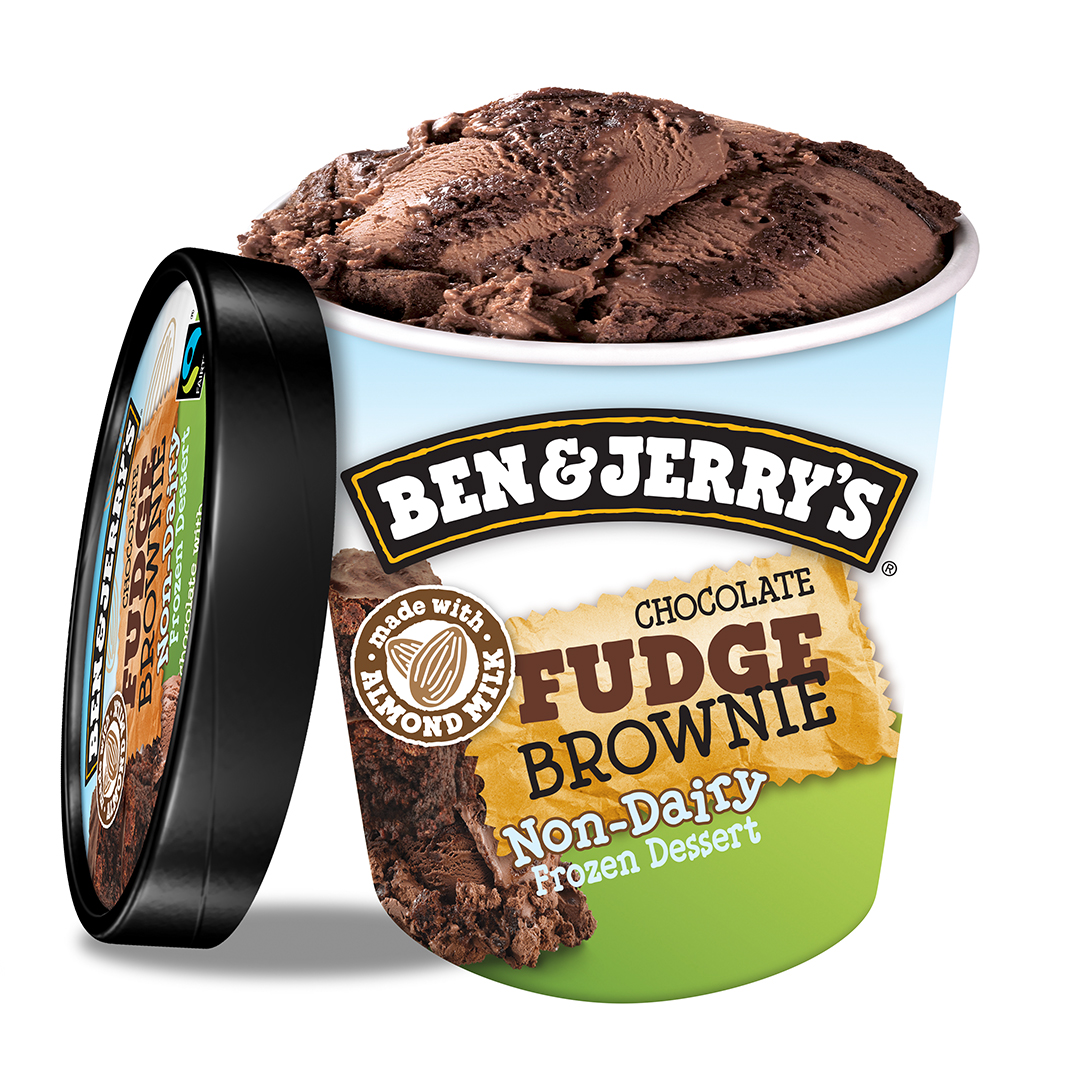 Order Ben & Jerry's Non-Dairy Chocolate Fudge Brownie Pint food online from The Ice Cream Shop store, Diamond Springs on bringmethat.com