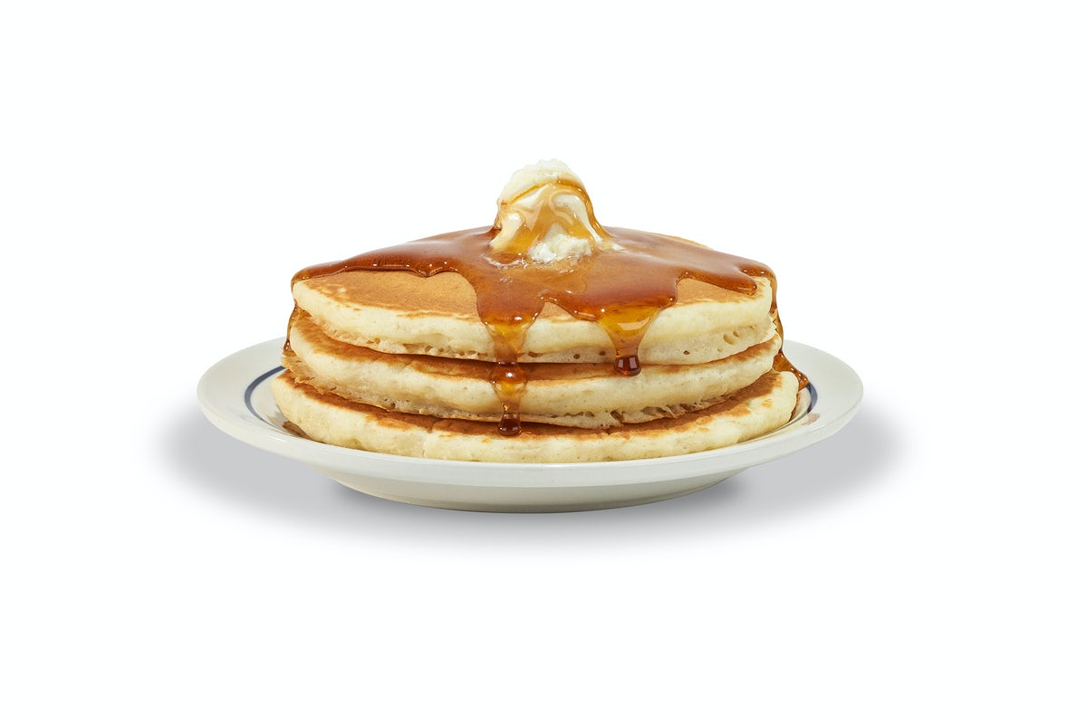 Order 55+ Buttermilk Pancakes food online from Ihop store, Elkhart on bringmethat.com