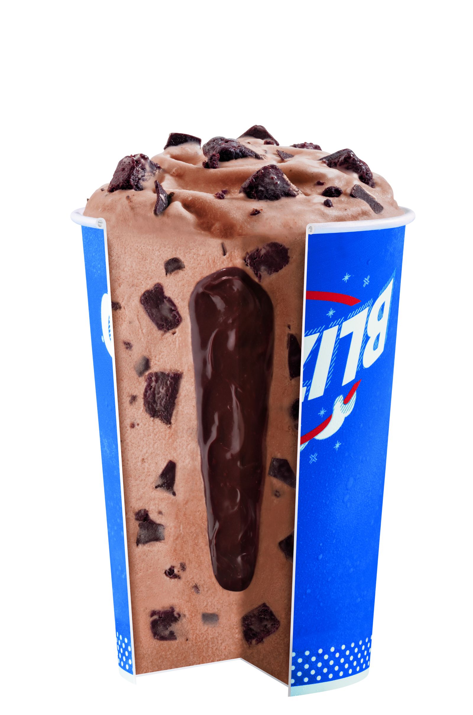 Order Royal Ultimate Choco Brownie Blizzard® Treat food online from Dairy Queen store, Charlotte on bringmethat.com