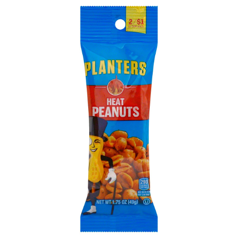 Order Planters Heat Peanuts 1.75oz food online from 7-Eleven store, Bellflower on bringmethat.com