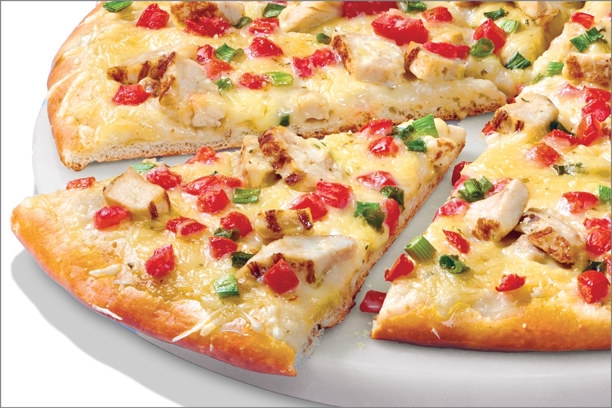 Order Dairy-Free Cheese Chicken Garlic - Baking Required food online from Papa Murphy's Pizza store, Salt Lake City on bringmethat.com