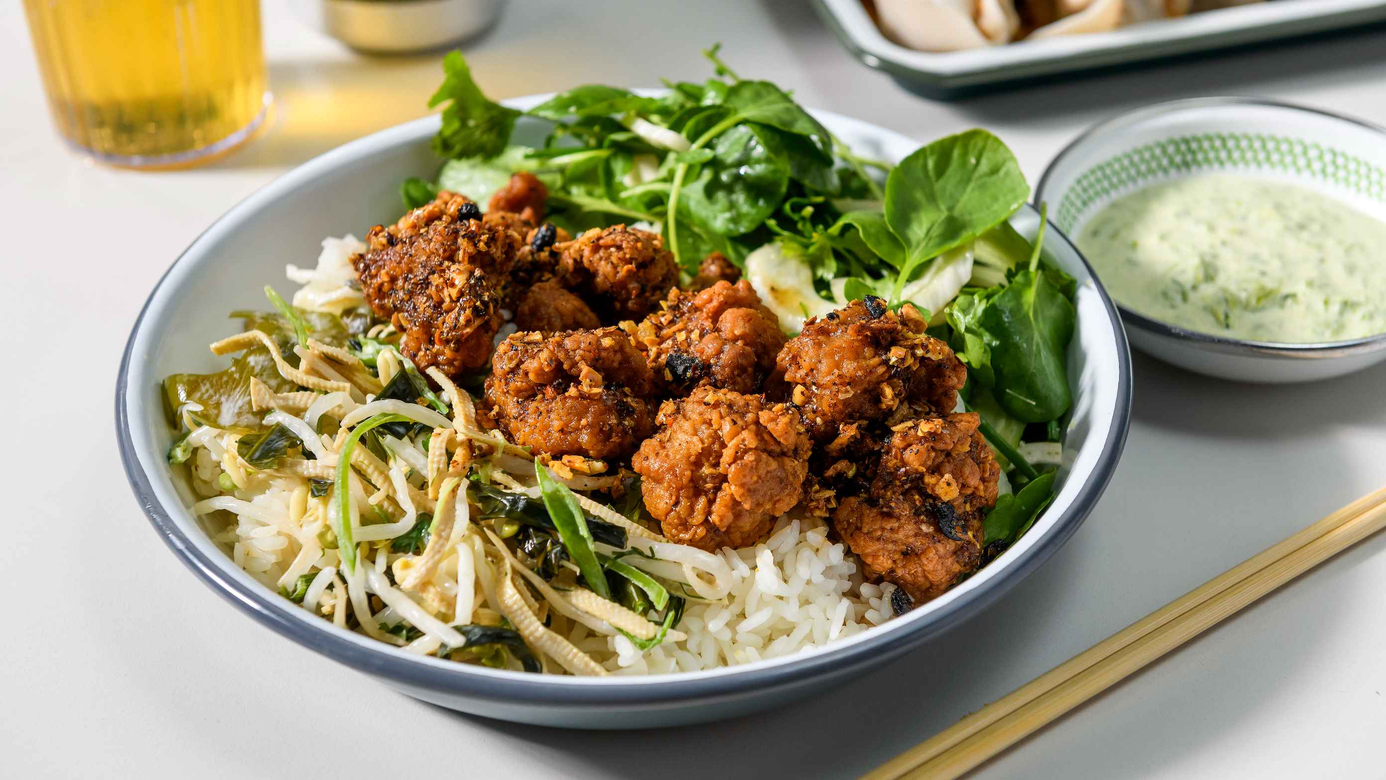 Order Chili Crisp Chicken Bowl food online from Milu store, New York on bringmethat.com