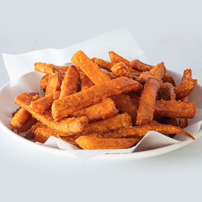 Order Side Sweet Potato Fries food online from Hurricane Grill & Wings store, Syosset on bringmethat.com
