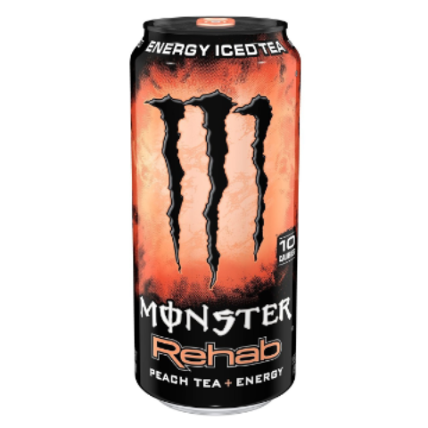 Order Monster Rehab Peach Tea Energy 15.5oz food online from 7-Eleven store, Natick on bringmethat.com