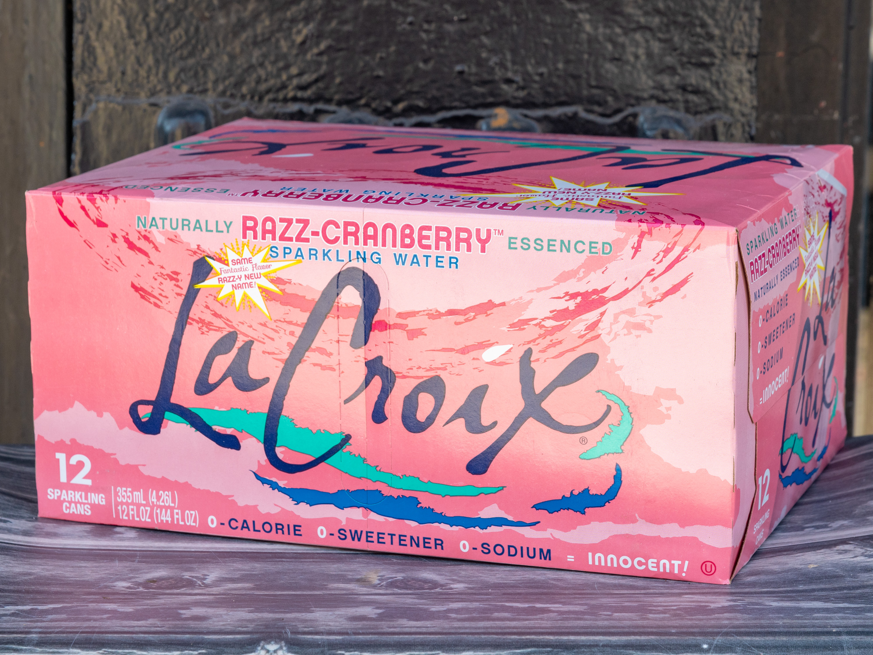 Order Lacroix Razz Cranberry Sparkling Water - 12pk can food online from Grocery Shopping Center store, Brooklyn on bringmethat.com