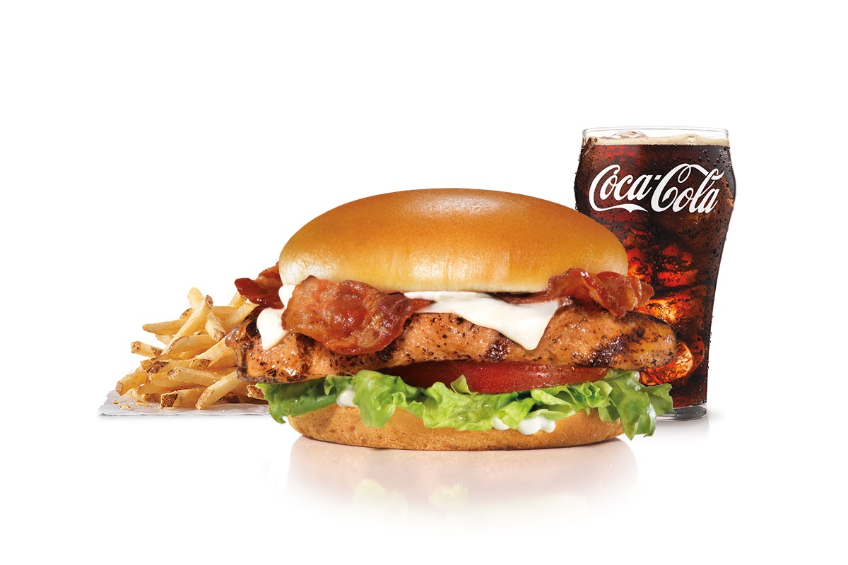 Order Charbroiled Chicken Club™ Sandwich Combo food online from Carl's Jr. store, Phoenix on bringmethat.com