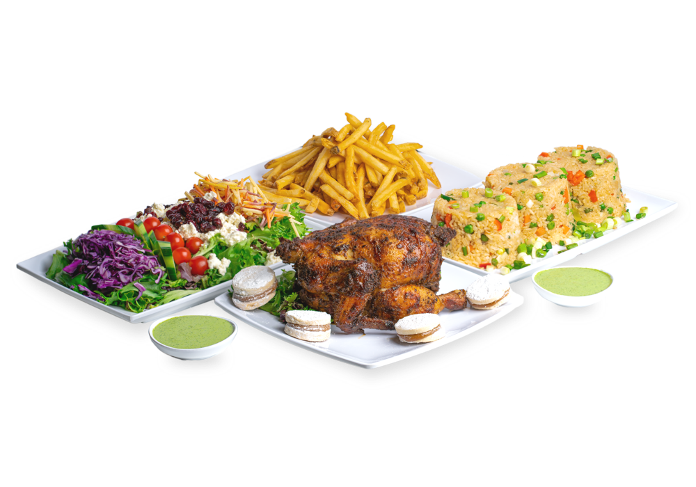 Order Whole Peruvian Rotisserie Chik'n - Big Family Meal is food online from Just Chik'n store, Rochester on bringmethat.com