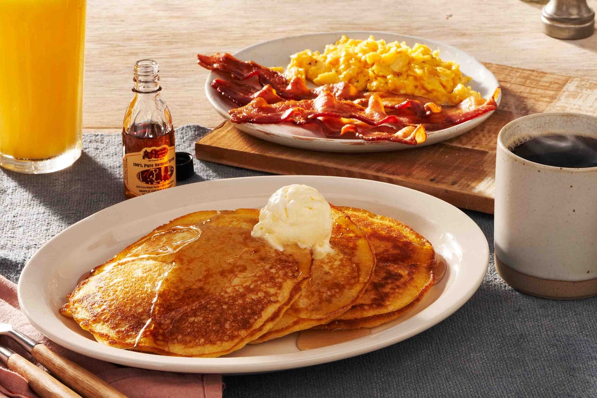 Order Momma's Pancake Breakfast® food online from Cracker Barrel store, Rochester on bringmethat.com