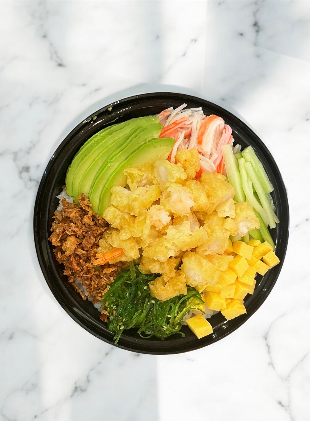 Shrimp Tempura Poke Bowl from Sushi Factory