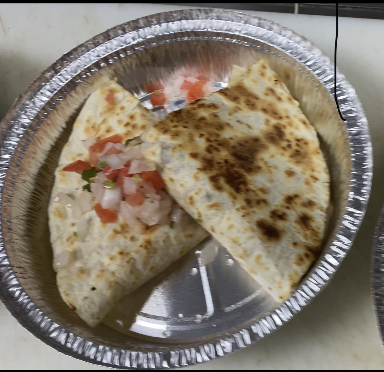 Order Chicken quesadilla  food online from Sabores Latinos Restaurant & Bakery Corp. store, Richmond Hill on bringmethat.com