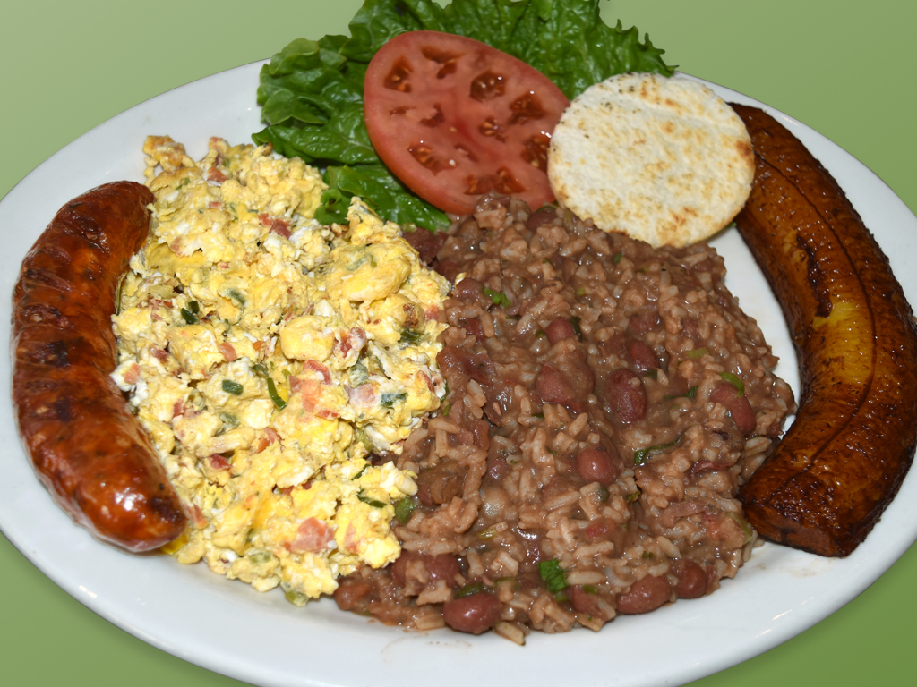 Order 3 Calentado con Chorizo food online from Cositas Ricas Corp store, Queens on bringmethat.com
