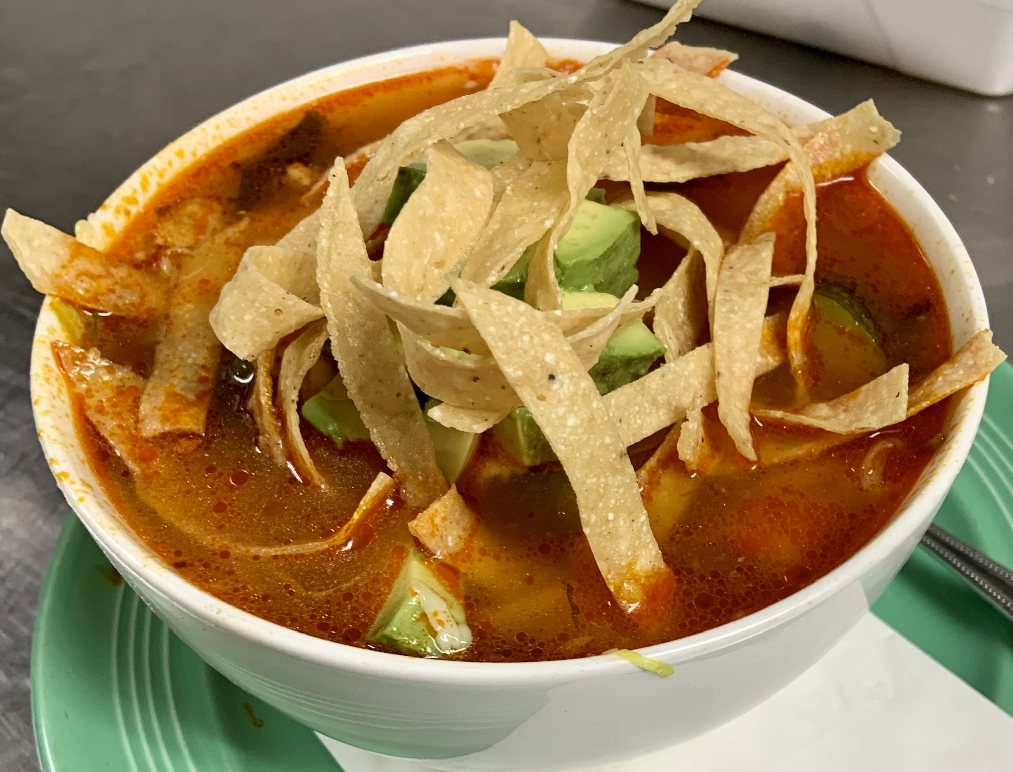Order Chicken Tortilla Soup food online from Pepe's Mexican Food store, Montrose on bringmethat.com