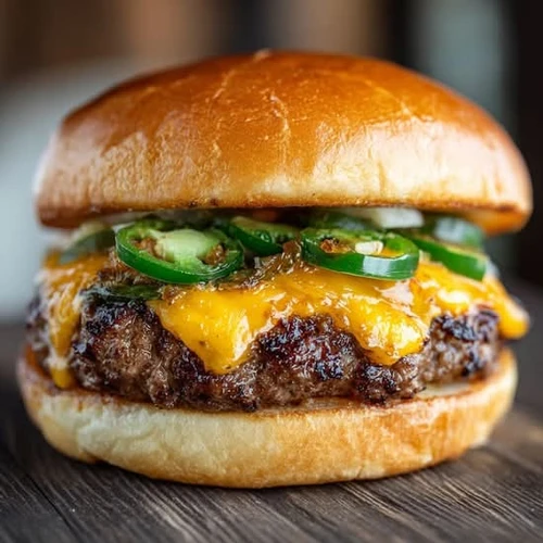 Jalapeno Burger from TASTY PASTA PIZZA &GRILL