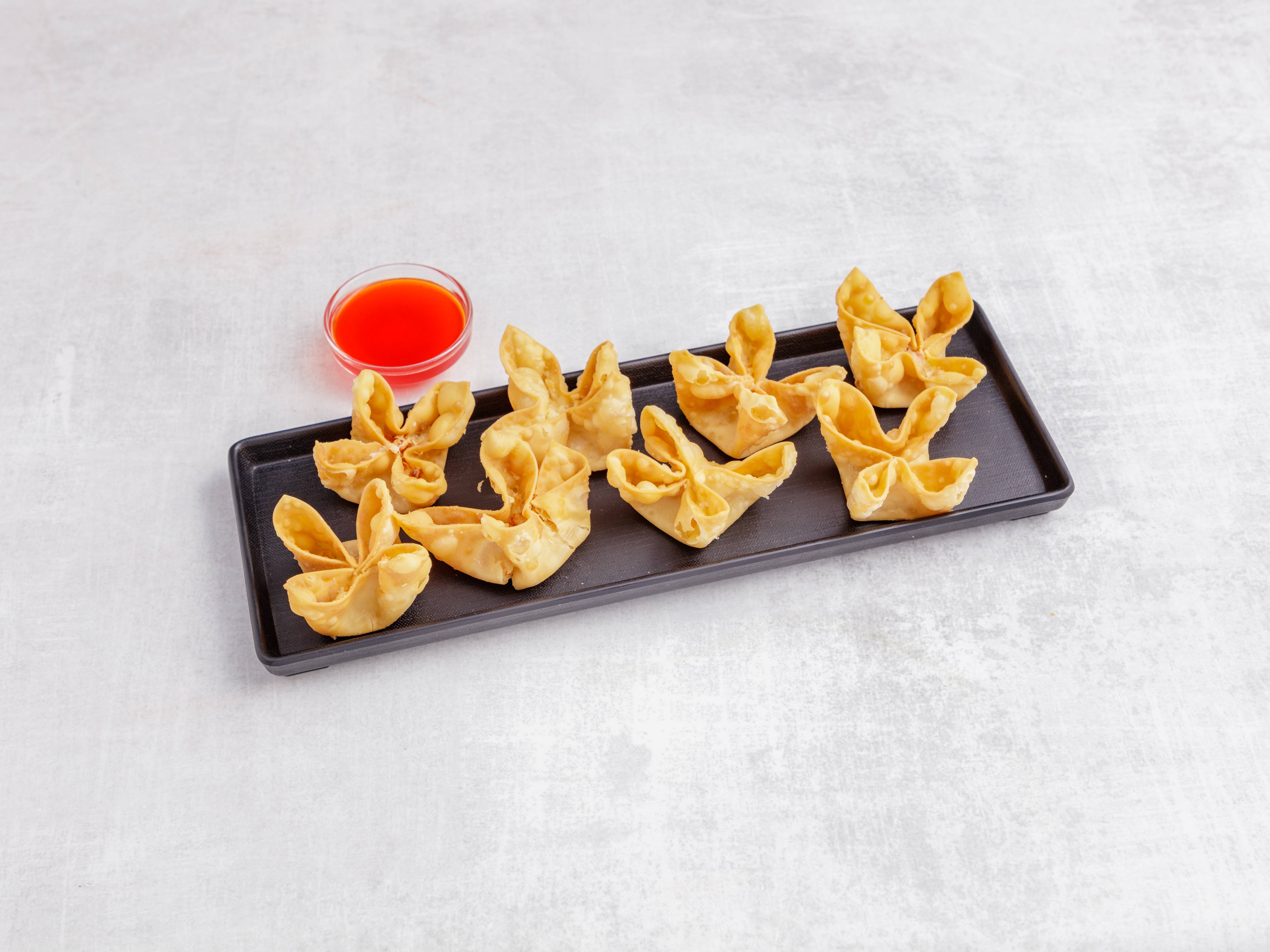 Order 8 Piece Crab Rangoon food online from Wing Sing Kitchen store, Fishkill on bringmethat.com