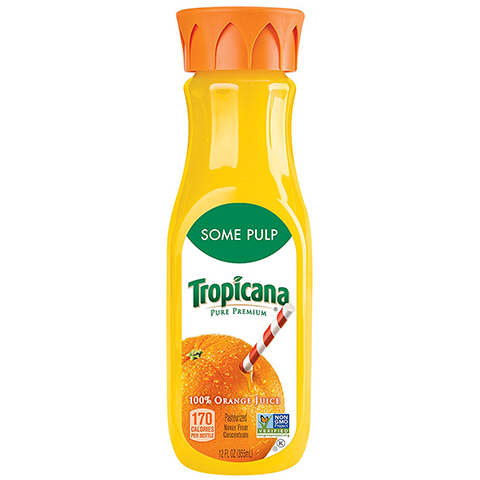 Order Tropicana Orange Juice, Some Pulp 12oz food online from 7-Eleven store, Bellflower on bringmethat.com