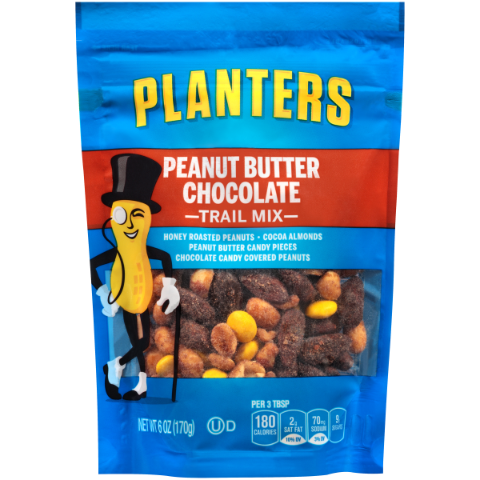 Order Planters Trail Mix Peanut Butter Chocolate 6oz food online from 7-Eleven store, Charlotte on bringmethat.com