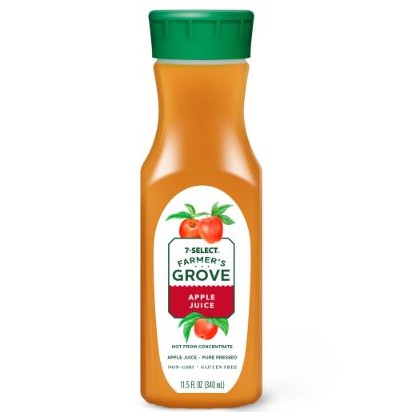 Order 7 Select Farmers Grove Apple Juice 11.5oz food online from 7-Eleven store, Arlington on bringmethat.com