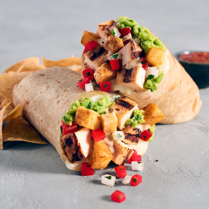 Order California Burrito with Grilled All Natural Chicken food online from Rubio's store, Chandler on bringmethat.com