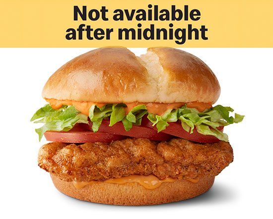 Order Spicy Deluxe Crispy Chicken Sandwich food online from McDonald's store, Cincinnati on bringmethat.com
