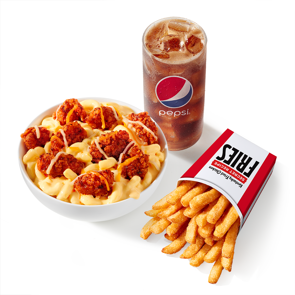 Order Spicy Mac & Cheese Bowl Combo food online from Kfc store, Wauseon on bringmethat.com