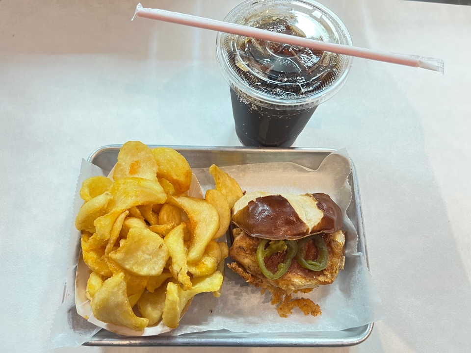 Order Fat Jack Hot Honey Chicken  Combo Meal food online from Burgerology Express store, Syosset on bringmethat.com