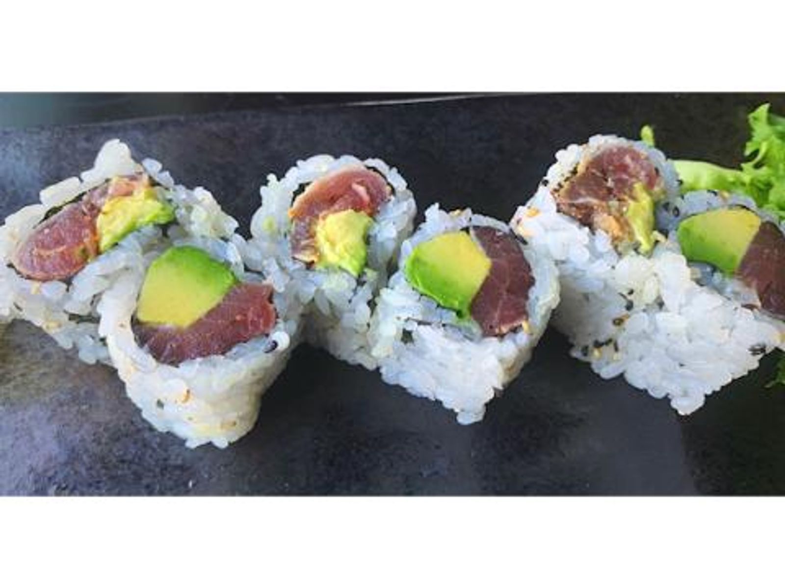 Order Pepper Tuna Avocado Roll food online from Takumi Hibachi Sushi & Lounge store, Bay Shore on bringmethat.com