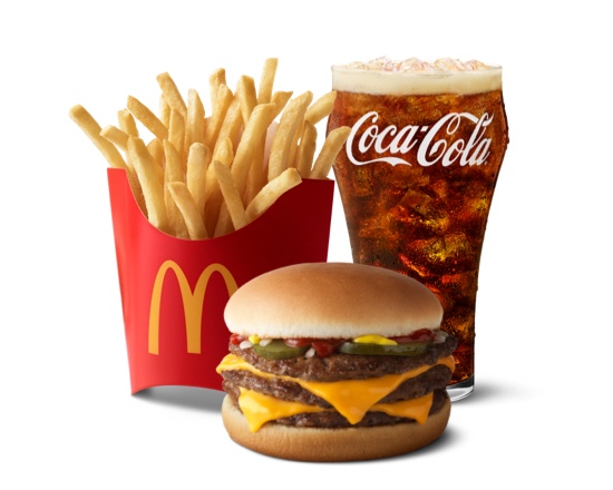 Order Triple Cheeseburger Meal food online from McDonald's store, Hemet on bringmethat.com