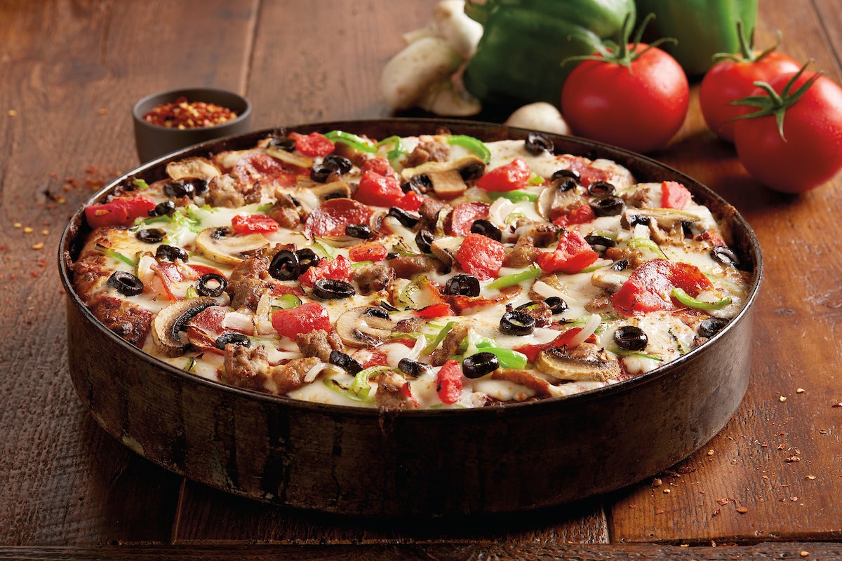 Order BJ's Favorite Pizza - Mini food online from BJ's Restaurant & Brewhouse store, Waco on bringmethat.com