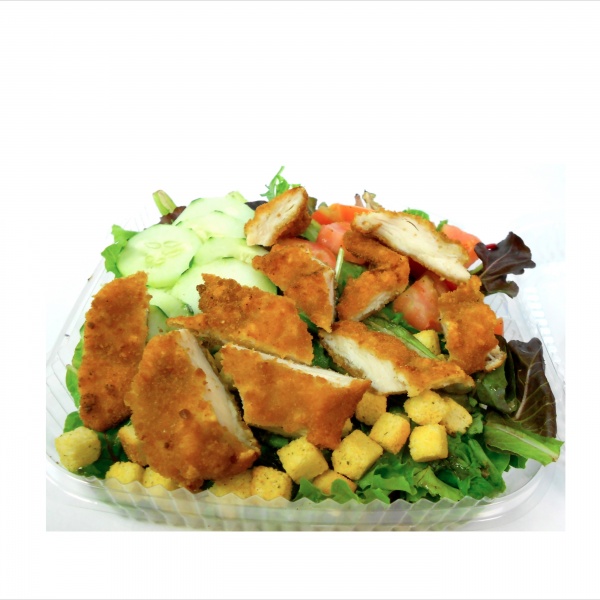 Order Crispy Chicken Cutlet Salad food online from 4 Seasons Cafe store, Newark on bringmethat.com