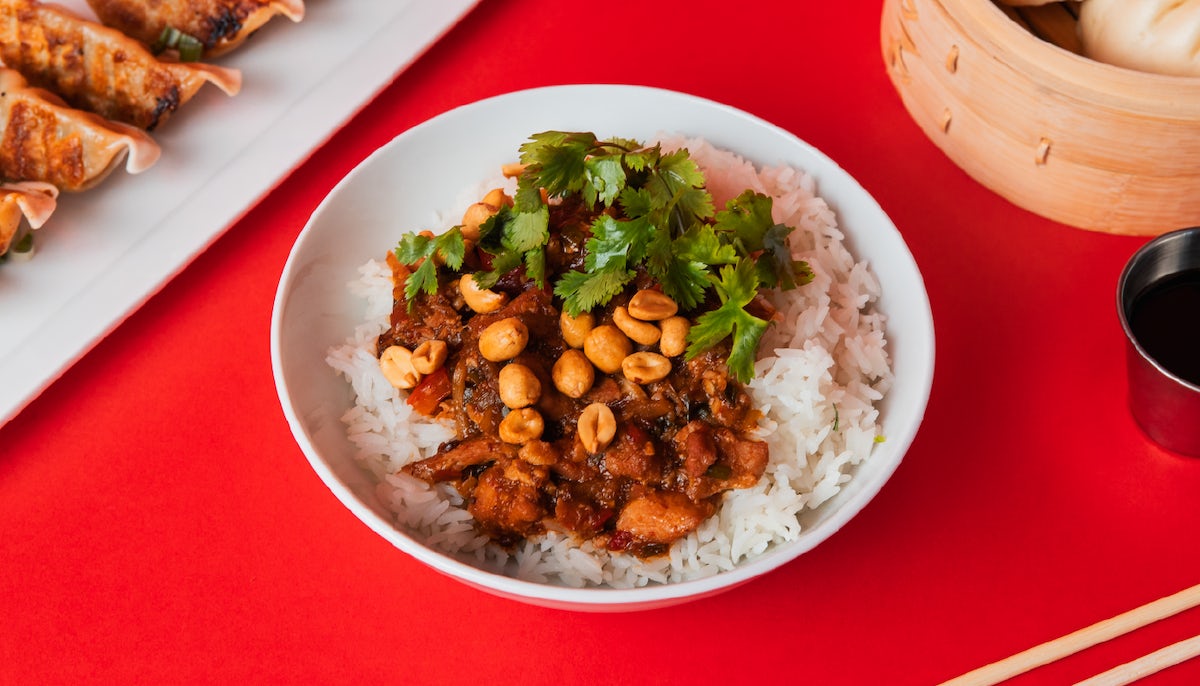 Order Spicy Kung Pao Chicken Bowl  food online from Wow Bao store, Merced on bringmethat.com