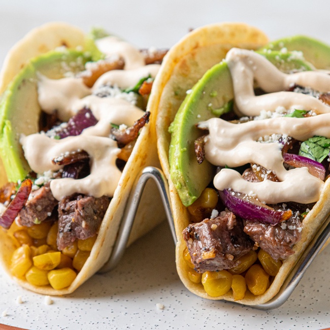 Order Grilled Steak & Avocado Taco food online from Hurricane Grill & Wings store, Syosset on bringmethat.com