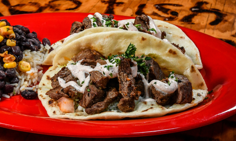Grilled Steak Tacos from Cabo Fish Taco Baja Seagrill