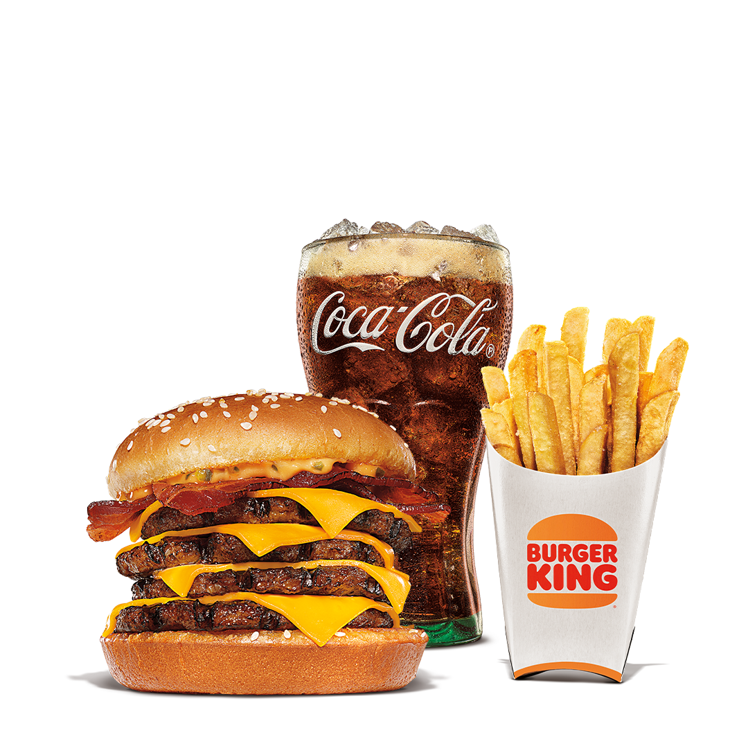 Order Quad Stacker Meal food online from Burger King store, Wooster on bringmethat.com