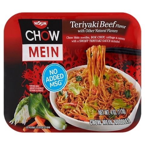Order Nissin Chow Mein Teriyaki Beef 4oz food online from 7-Eleven store, Natick on bringmethat.com