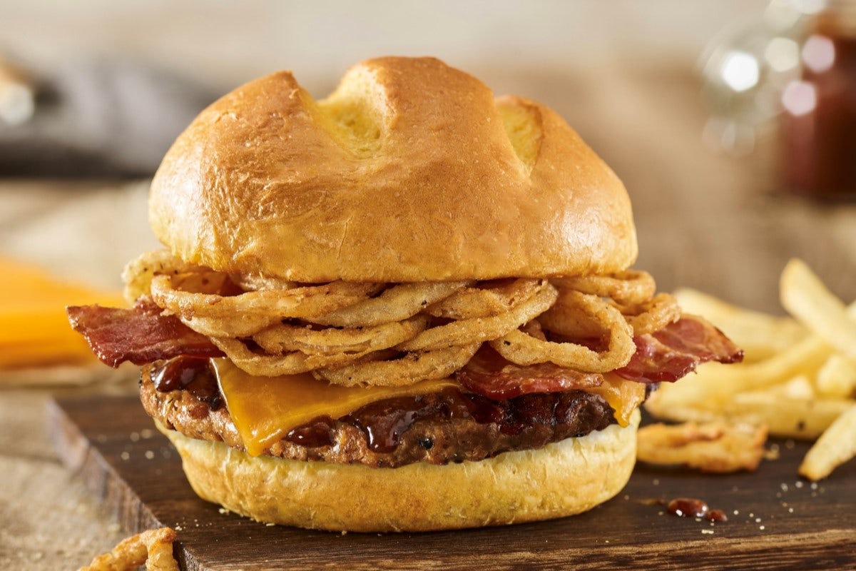 Order BBQ BACON CHEDDAR PLANT-BASED BURGER food online from Smashburger store, Wantagh on bringmethat.com