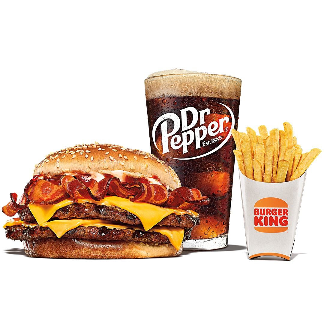 Order Bacon King Sandwich Meal food online from Burger King store, Yuba City on bringmethat.com