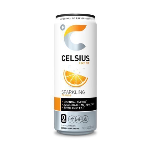 Order Celsius Sparkling Orange 12oz Can food online from 7-Eleven store, Wakefield on bringmethat.com