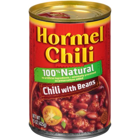 Order Hormel Chili with Beans 15oz food online from 7-Eleven store, Aurora on bringmethat.com